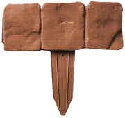 Záhradná palisáda - obrubník terakota, 2,5 m