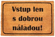 Home Elements Rohožka Vstup ľan s dobrou náladou!