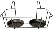 ZÁVESNÝ DRŽIAK NA KVETINÁČ SIMPLY DOUBLE 34X19 CM ČIERNA