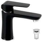 Novaservis Nobless Tina umývadlová batéria s výpusťou čierna / chróm 38003,5 38003.5