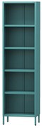 Knižnica do obývačky MARIO, 500 x 1800 x 350 mm, Modern: morská farba