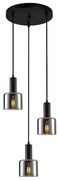 ITALUX PND-65342-3A-BK+SG - Luster na lanku SANTIA 3xE27/40W/230V čierna