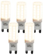 Sada 5 G9 stmievateľných LED žiaroviek 3W 280lm 2700K