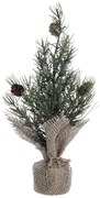 Zelený vianočný borovicový stromček v jute Fleur Pine Tree -25 cm