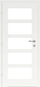 Classen Lukka Interiérové dvere M3 rámové 60 L, 646 × 1985 mm, fólia, ľavé, biele, presklené