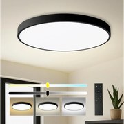 Brilagi - POOL SMART stmievateľné LED svietidlo 128 W/230 V, priemer 100 cm, Wi‑Fi Tuya, čierne + diaľkový ovládač