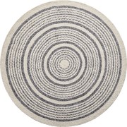 Ručne viazaný kusový koberec Soma SM04 Silver Black kruh, 120x120 (priemer) kruh, béžová, chodba / predsieň, Diamond Carpets India