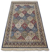 Koberec WINDSOR 22937 ROZETY FREDZLE tradičný tmavomodrý