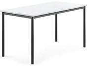 Stôl SONITUS, 1400x700x720 mm, HPL - biela, antracit