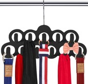 JJA Vešiak na kravaty a opasky, semiš, 11 háčikov