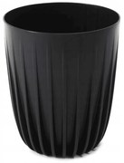 PLASTOVÝ KVETINÁČ STRIPPED ECO 30X25 CM ANTRACITOVÁ