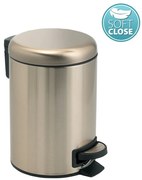 Gedy Gedy, POTTY Odpadkový koš 5l, Soft Close, zlatá matná, 330987