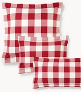 Kockovaná bavlnená obliečka na vankúš Nels