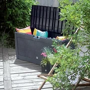 Záhradný box, 310 l, tmavo hnedá