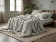 Mušelínové obliečky PURELY svetlo sivé Rozmer obliečky: 80 x 80 cm | 135 x 200 cm