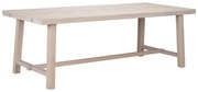 Matne lakovaný dubový jedálenský stôl Rowico Brooklyn, 220 x 95 cm