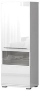 Vitrína Piano V60V-1KS/PN-70/KA/70 lakované crystal white