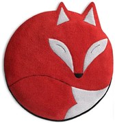 Leschi LESCHÍ Hřející polštářek liška Luca 25x25cm červená/černá