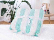 Luxusná baránková deka mikroplyš 200 × 220 cm – Diana mentolová