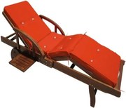 Polstr / podsedák na záhradné lehátko Tami - oranžový