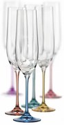 Crystalex Poháre na sekt VIOLA Spectrum 190 ml, 6 ks