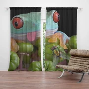 Sablio Záves Veselá žaba: 2 ks 140x250 cm
