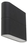 LED2 - LED Vonkajšie nástenné svietidlo FLAT 2xLED/3W/230V antracit IP54