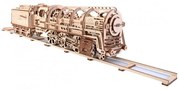 Ugears 3D puzzle Parní lokomotiva s vagónem 443 ks