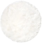 Koberec PEAU DE MOUTON 2 kruh biely