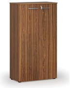 Kancelárska skriňa s dverami PRIMO WOOD, 800 x 420 x 1434 mm, orech