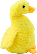 LEAN Toys Plyšový maskot húska žltá objímateľná kačica 40 cm