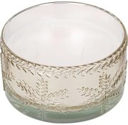 Sviečka v skle Glass snowflake 350 g, zlatá, 15 x 8 cm