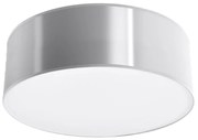 Stropné svietidlo Arena, 1x sivé plastové tienidlo, (biely plast), (fi 25 cm)