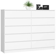 Komoda Rollo K 160 cm biela matná