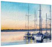 Obraz - Lodičky, aquarel (70x50 cm)