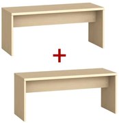 Šatníková lavica 1+1 ZADARMO, 1000 mm, breza