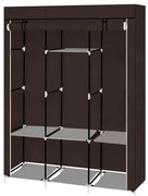 Mobilný šatník 130x45x170 cm- Hnedý