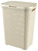 Curver Kôš na špinavú bielizeň STYLE 40l krémovo biela