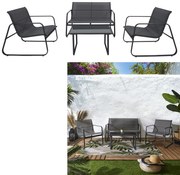 Tmavosivý záhradný set SAMOA