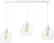 BERGE Stropné závesné svietidlo Beam - 3xE27 - DRUCE BALL WHITE