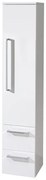 Mereo Mereo, Bino, kúpeľňová skrinka vysoká 163 cm, pravé otváranie, biela, biela/dub, MER-CN668