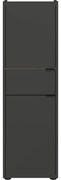 Antracitová vysoká kúpeľňová skrinka 34x111 cm Forano – Germania