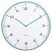 Karlsson 6011BL dizajnové nástenné hodiny modrá, pr. 40 cm