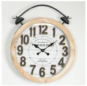 Nástenné hodiny 1xAA pr. 50 cm béžová