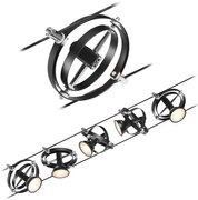 Paulmann 94440 - SADA 5xGU5,3/10W Bodové svietidlo CARDAN 230V čierna