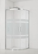 Sprchový kút čtvrtkruh 80x80 cm SAT TEX SIKOTEXS80CRS