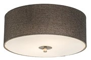 Rustikálne stropné svietidlo taupe 30 cm - Drum Jute