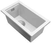 Gamma Decor 2850, 1-komorový granitový drez 280x500x207 mm, biela, GMA-ZLE000160