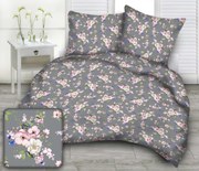 Obliečky flanelové Hortenz TiaHome - 1x Vankúš 90x70cm, 1x Paplón 140x200cm