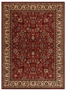 Koberec KASHQAI 4362 302 ornament, bordový / béžový